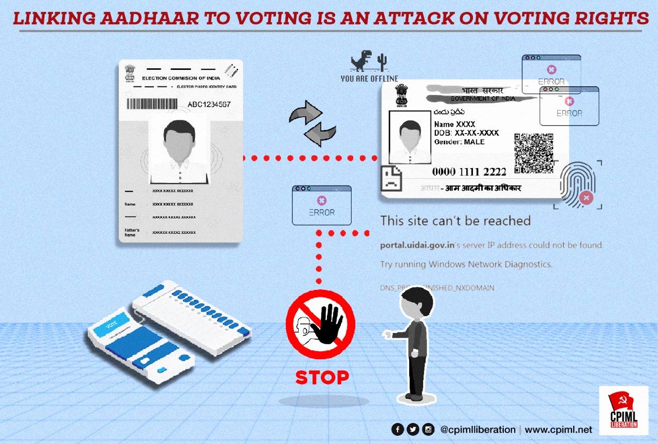 Linking Aadhaar To Voting Is An Attack On Voting Rights